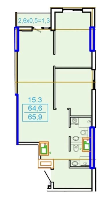 Продам 2-комнатную в ЖК Эллада/ От инвестора/Цена ниже застр