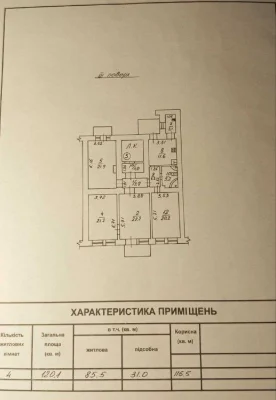 (4) 4 ком квартира в историческом центре города по ул. Базар