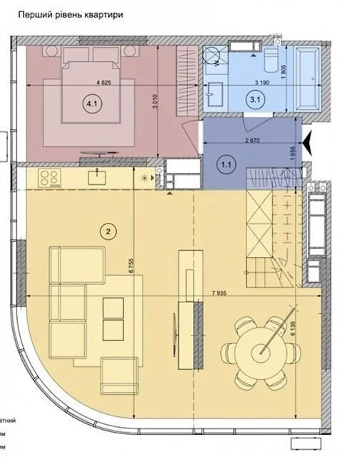For sale 4-room apartment 152 sq. m. on Vasylkivska Street 1 • ID 34