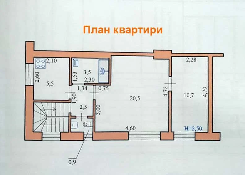 2-кімн. квартира по вул. Мізунського (центр Садгори)