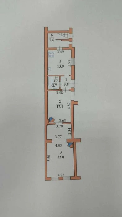 2-кімнатна квартира з дизайнерським ремонтом у центрі Чернів