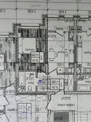 Продаж 1-кімнатної новобудови 42м² від забудовника Ромтісбуд