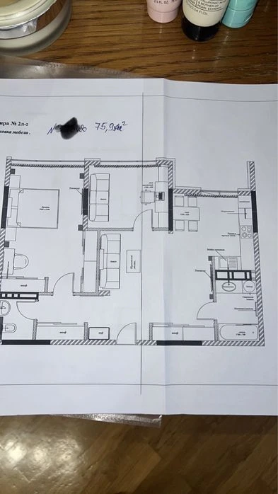 Продається 2х кімнатна новобудова76м 2  Герцена (Парус),
