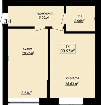 Продаж 1к.кв новобудова