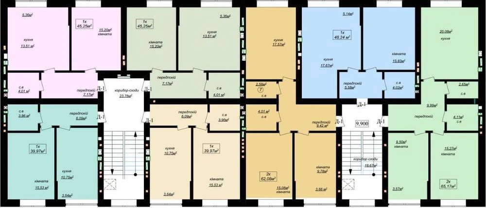 Продам двохкімнатну квартиру 62м2 на 1 -3 поверсі