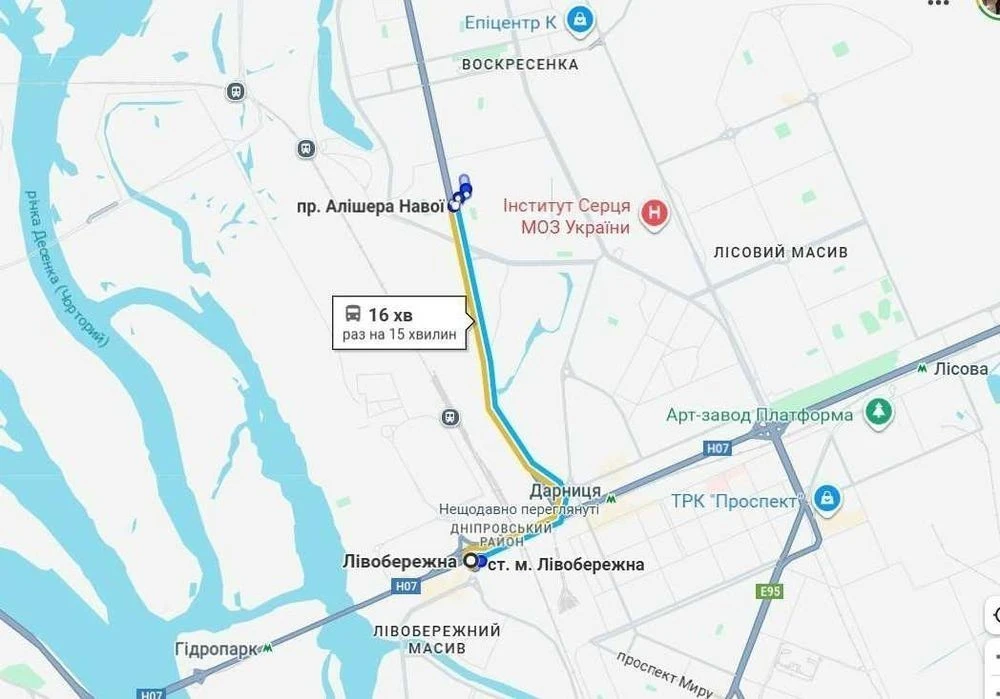 Однокімнатна квартира на Воскресенському проспекті 18Б