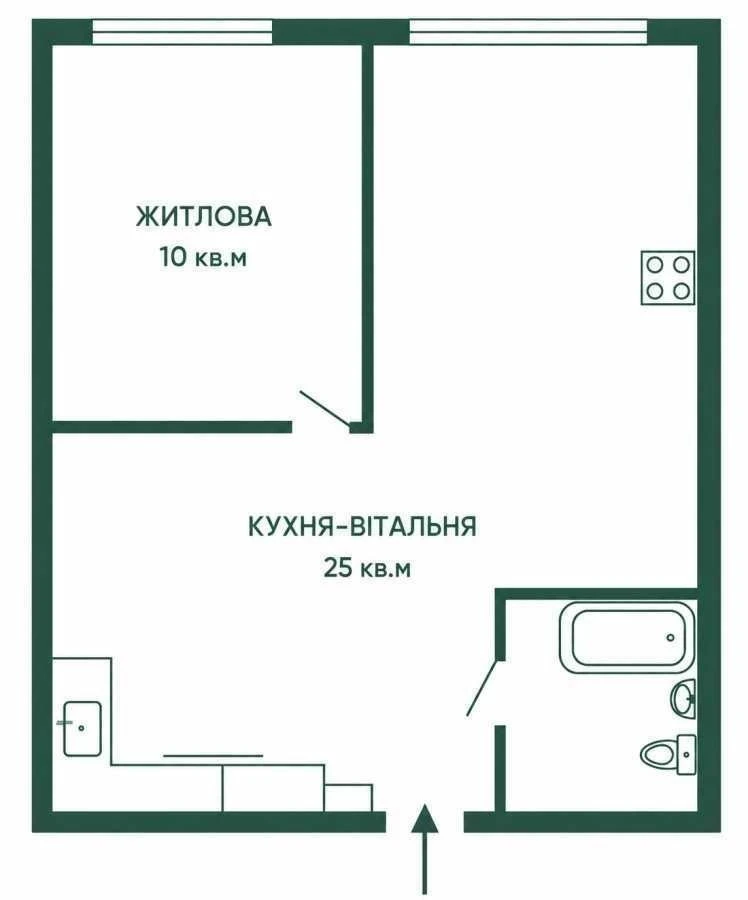 Аренда 1-комнатной квартиры 50 м², Юношеская ул., 1