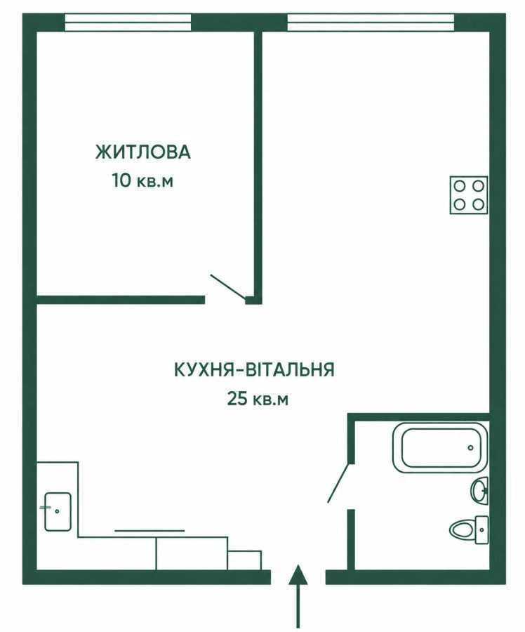 Аренда 1-комнатной квартиры 50 м², Юношеская ул., 1
