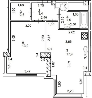 Оренда Квартири 43м2 ЖК Henesi House Нагірна 16 Татарка