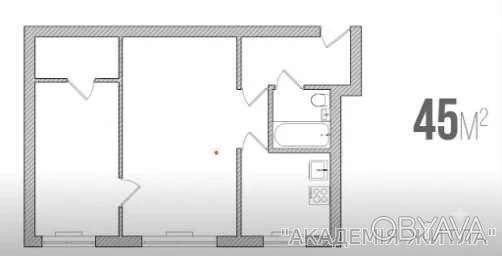2-комнатная квартира, 45 м.кв.