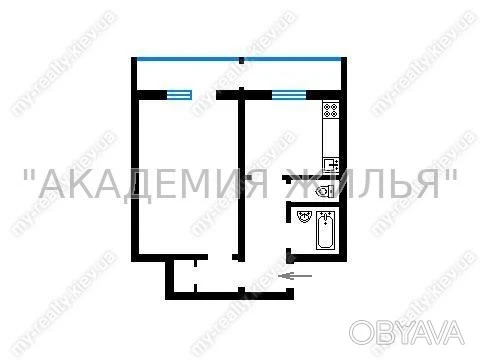 1-комнатная квартира, 47 м.кв.