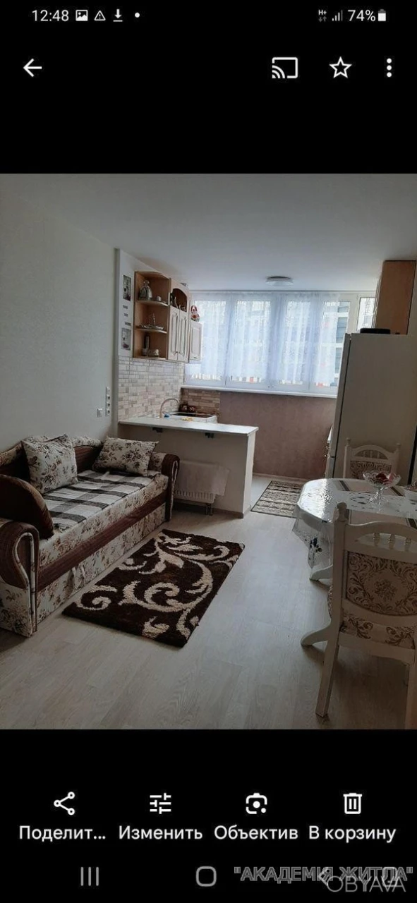 1-комнатная квартира, 50 м.кв.