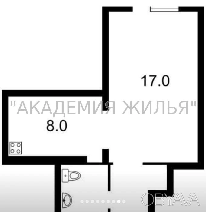 1-комнатная квартира, 38 м.кв.