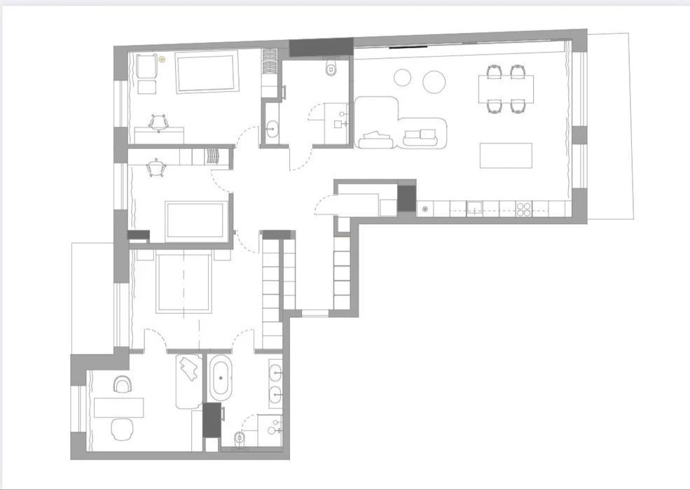Оренда квартири в ЖК Crysral Park площею 159 м²