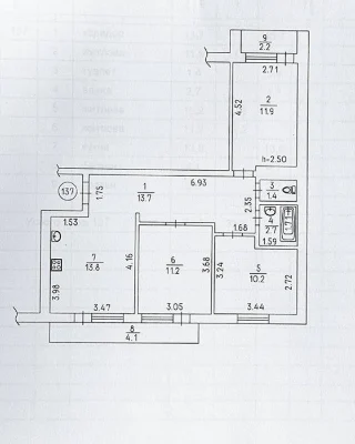 I will sell a 3-room apartment, Topolinaya, 7
