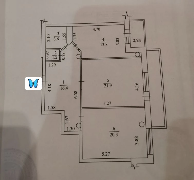 Sukhumskaya 24! New building 2-room apartment 81 meters, Klochkovskaya, Su