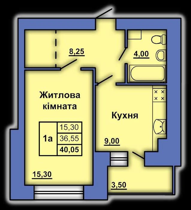 Однокімнатна квартира на Степового Фронту 20, будинок зданий