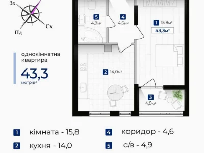 Квартира. Івано-Франківськ, Надрічна вул., (Будинок 2)