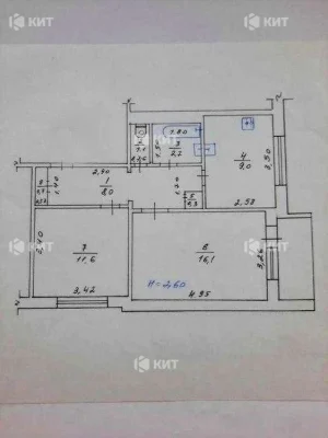 2 rooms, 52 sq. m., Odesa (Odesskaya, Class, Groznenskaya St. 36) 13367