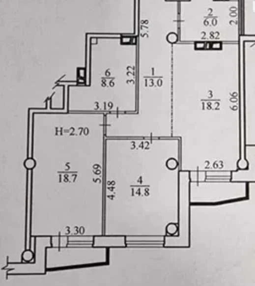 DUET Residential Complex! Alekseevskaya! 3 min. Selling 3-room apartment, 85 sq. m.
