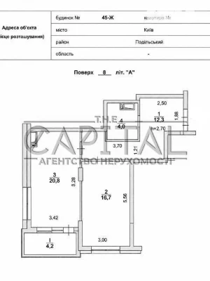 Продаж 1к квартири 58 кв. м на вул. Вишгородська 45Ж • ID 34
