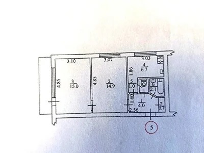 Sale of 2-room apartment 46 sq. m on Akademika Koroleva 1/2 street