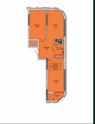 Продаж 2-кім. квартири 65 м вул.  Миколайчука, 38