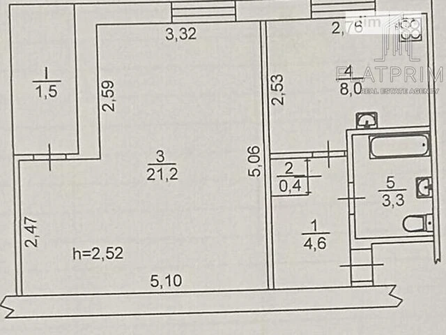 Sale of 2-room apartment 40.5 sq. m. on Teremkivska Street 13 • ID 3
