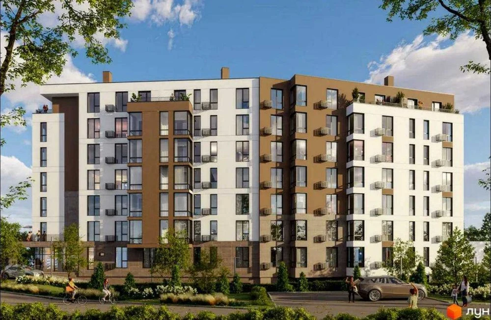 Продаж 1 кімнатної квартири 46,73 м2 7 поверх з 8 в ЖК Parus