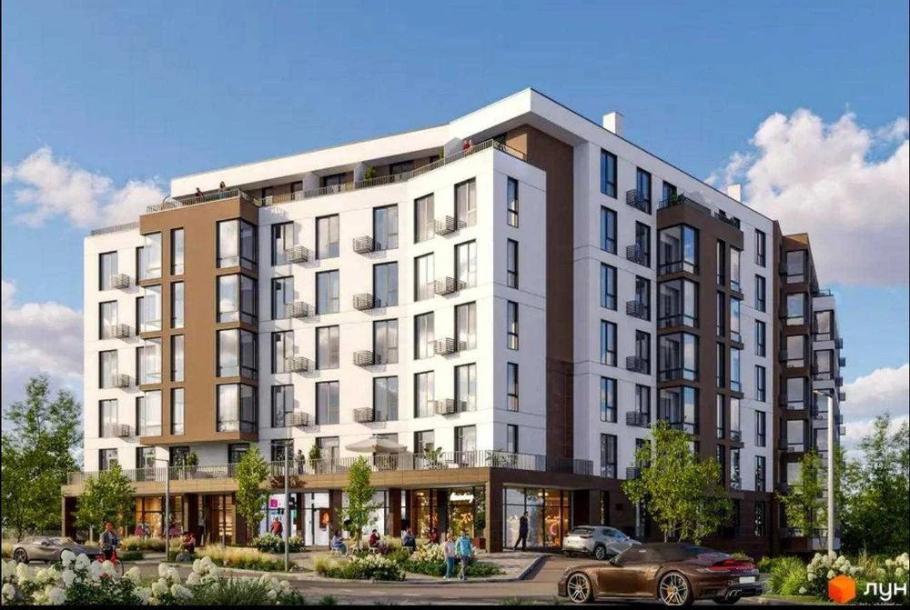 Продаж 2 кімнатної квартири 62,07 м2 4 поверх з 8 в ЖК Parus