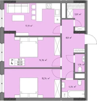Продаж 2-к квартири ( АПАРТАМЕНТИ) Трускавецька, 48-Пулюя. З