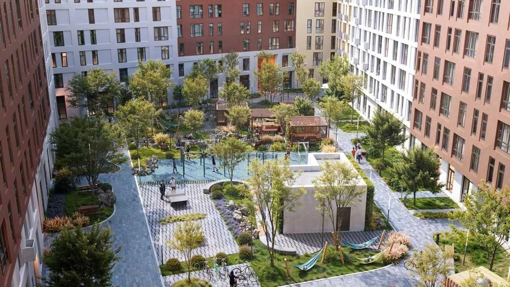3-кімнатна квартира 84.88 м² у ЖК Father кухня-вітальня, лод