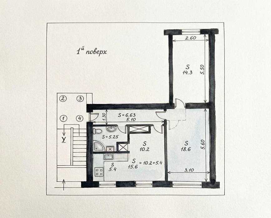 Продаж квартири 60 м², 1 поверх, від власника, без комісії Л
