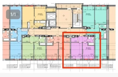 Продаж 1-к. квартири Новобудова 40/26/14м² ЖК "Lazur Sky" 50