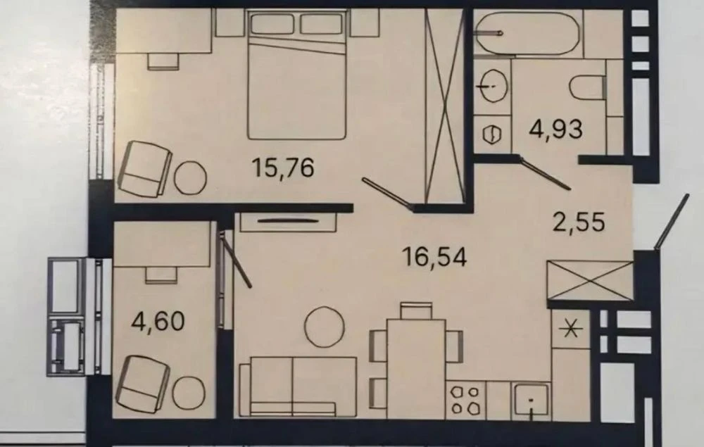Продаж 1-но кімнатної квартири в ЖК Шелест