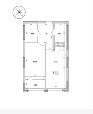 1 кім квартира 50 м² новобудова Величковського Шевченківськи