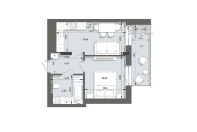 Продаж 1 кімнатна квартира вул. Стрийська, новобудова, Resid