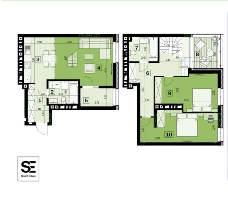 Продаж 3К пентхаусу у зданому будинку Zelena 111