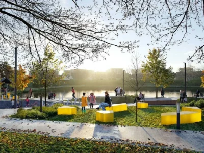 2-кімнатна квартира з терасою біля озера в ЖК Lake View — ву