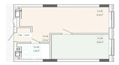 Продаж 1 кім апартаменти  ЖК Апарт хол (apart hall)
