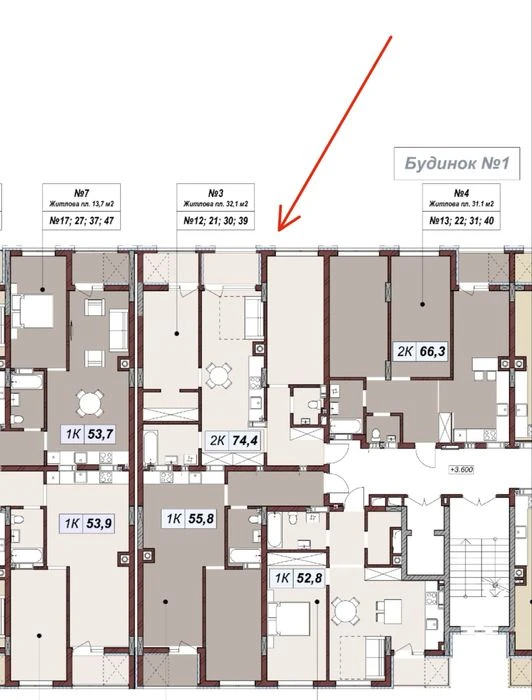 Продаж 2 кімнатної квартири (74 м²) в ЖК Бузковий, вул. Навр