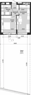 Продаж 1 кім. квартири SOUL PARK вул П. Орлика 62.62 кв.м