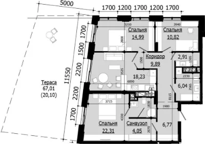 Продаж 3 кім. квартири SOUL PARK вул П. Орлика 116.11 кв.м
