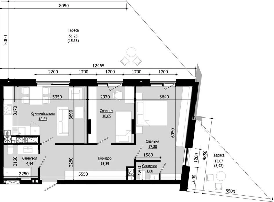 Продаж 2 кім. квартири SOUL PARK вул П. Орлика 86.41 кв.м