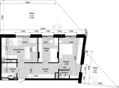 Продаж 2 кім. квартири SOUL PARK вул П. Орлика 86.41 кв.м