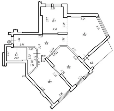 Трикімнатна квартира 101,2 м. кв  ЖК Comfort Hill,  ЗДАНИЙ Б