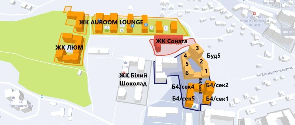 Продаж 3 кімнатної квартири , площею 91,9 м2 , ЖК Фруктова А