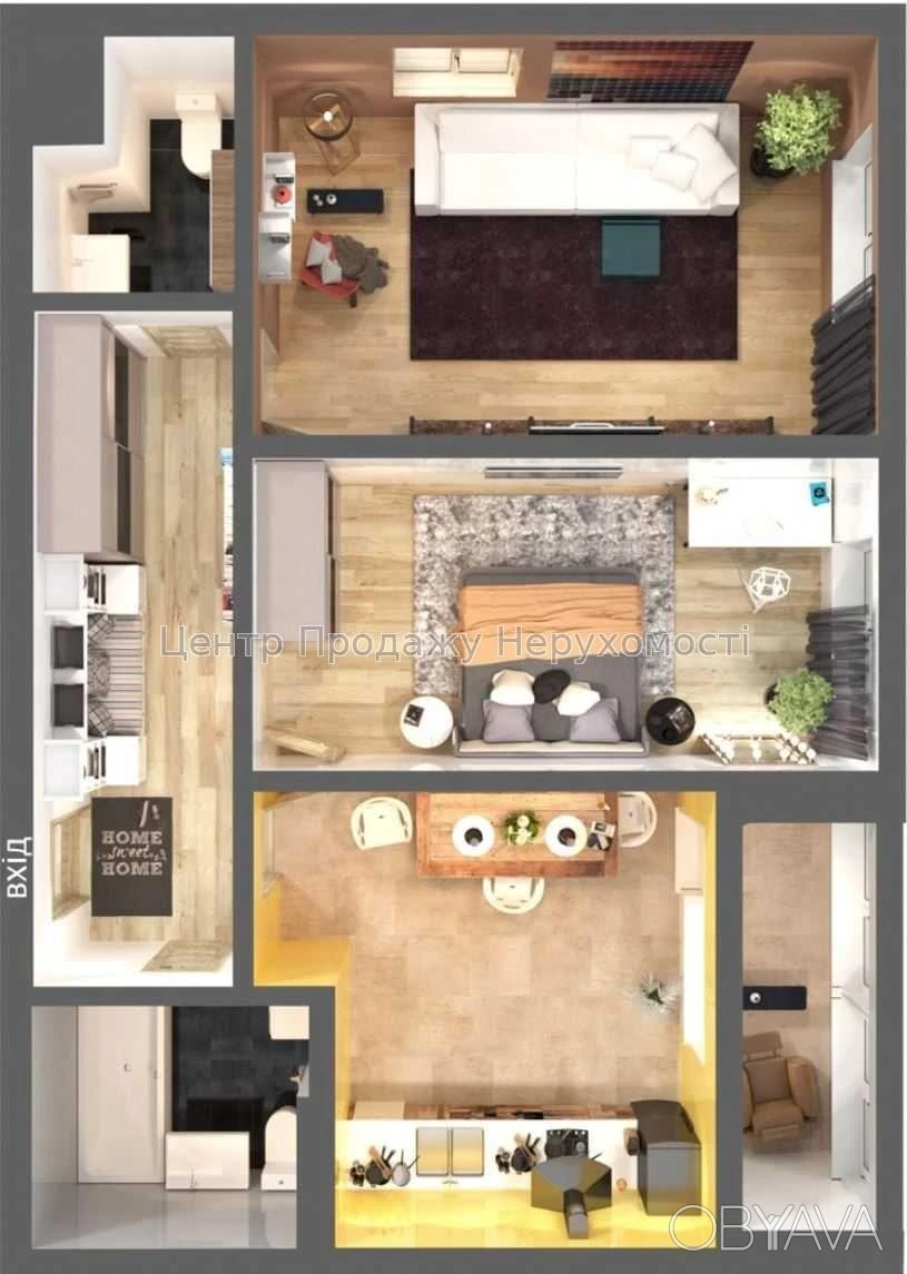 2-room apartment, 68.7 sq.m.