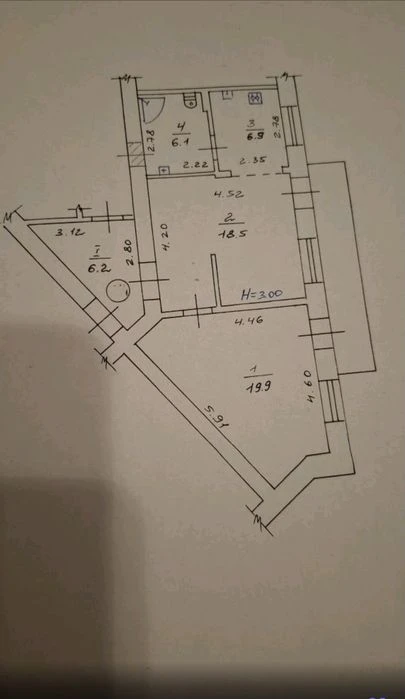 Продам 2-х комнатная сталинка Холодная гора