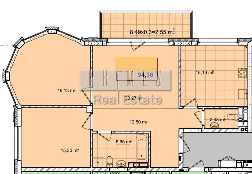 Продаж 3к квартири без ремонту, ЖК 52 Перлина (Печерськ плаз
